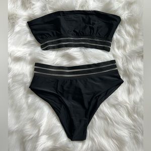 Black High Waisted Bikini